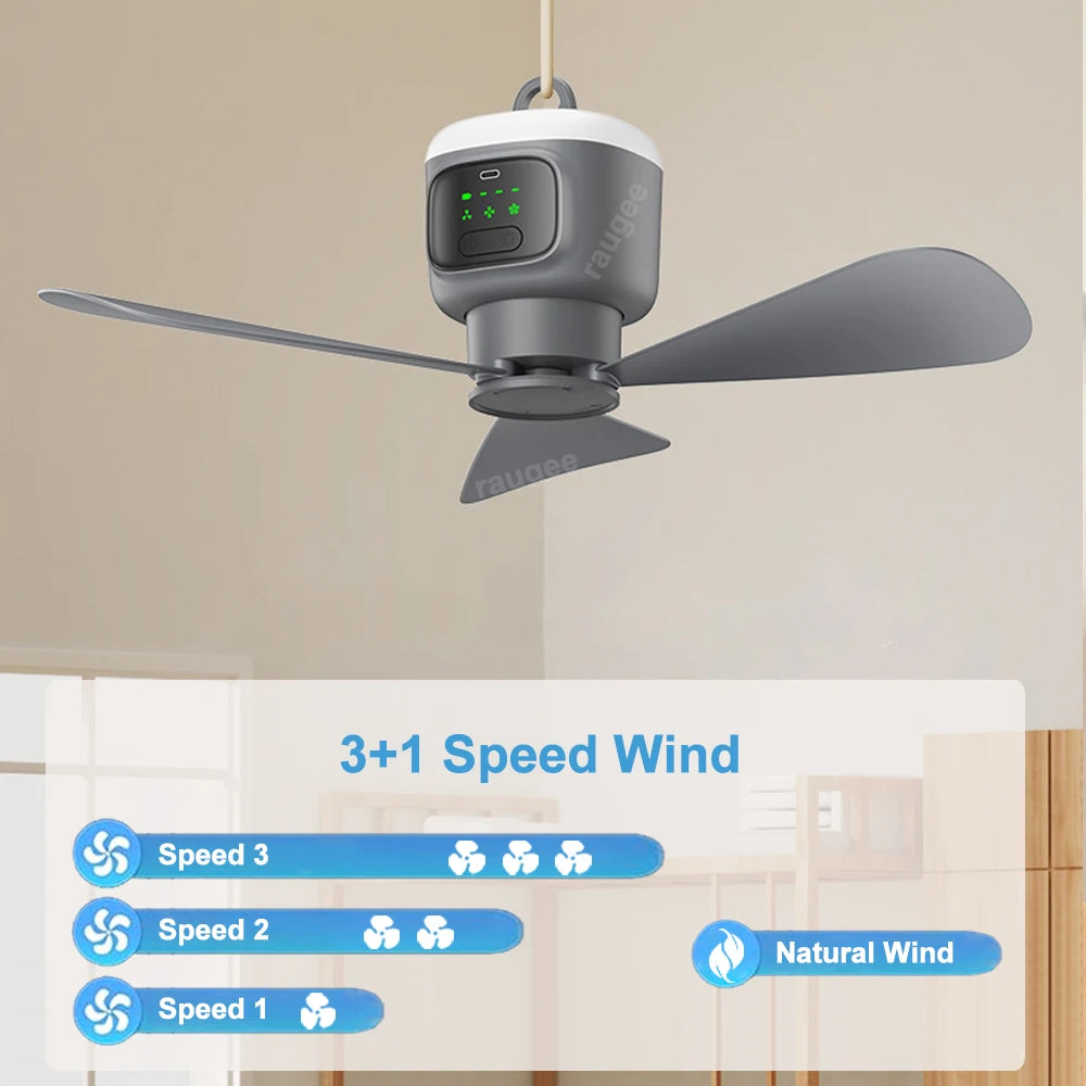 Portable Ceiling Fan 12000mAh