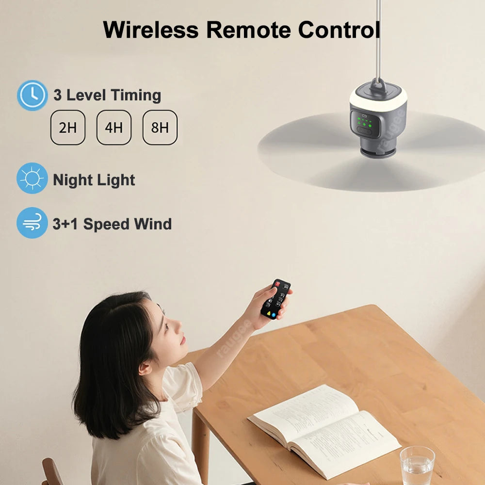 Portable Ceiling Fan 12000mAh